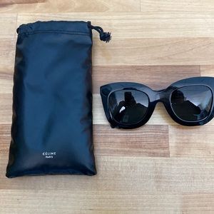 Celine monochrome sunglasses in Acetate Black